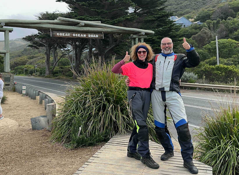 Feelgood Reisen Motorrad-Guides an der Great Ocean Road in Australien